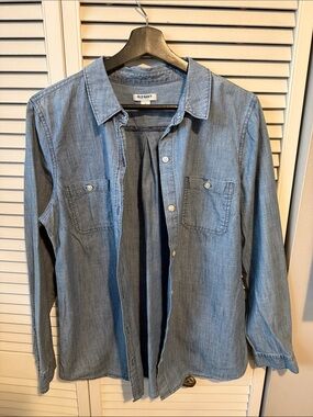 Old Navy Women's Light Blue Denim Shirt Jacket